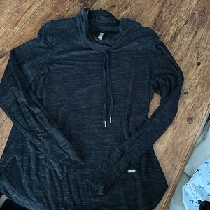 Peach cowl neck sweatshirt